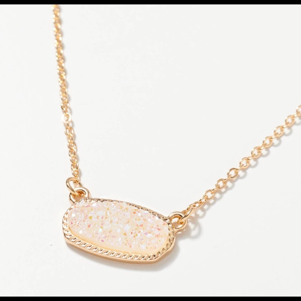 Druzy stone necklace 
16”
Lead compliant Nickle free